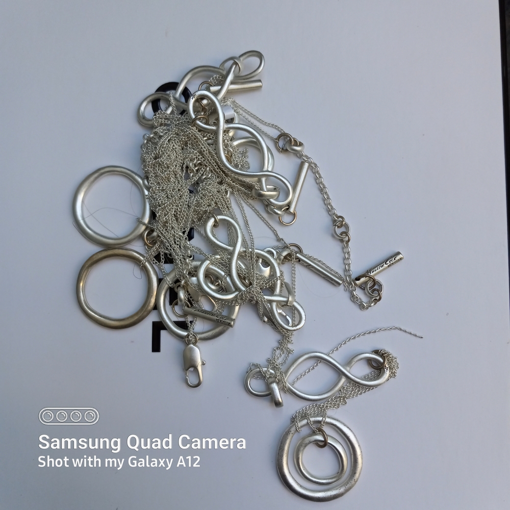 LOT Of 3 Or 4 Kenneth Cole Silver Infinity Necklaces